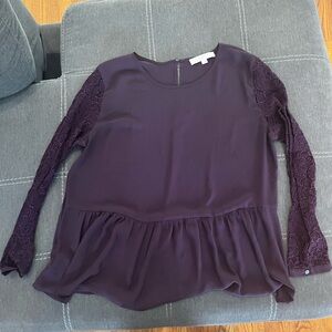 Loft size Large women’s peplum Blouse